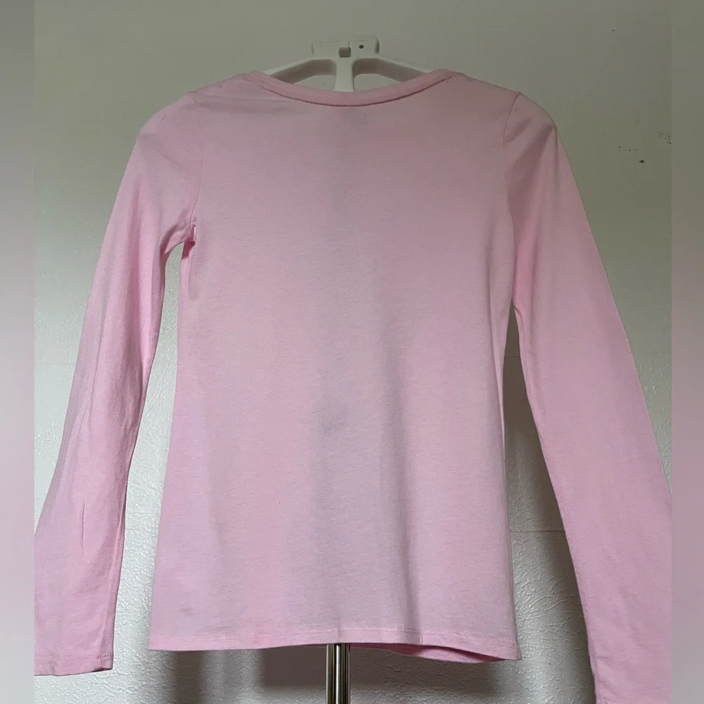 Justice long sleeve V neck shirt for girls size 14